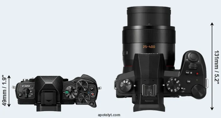 Compare E-M10 IV versus FZ1000 II top