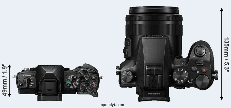 Compare E-M10 IV versus FZ2000 top