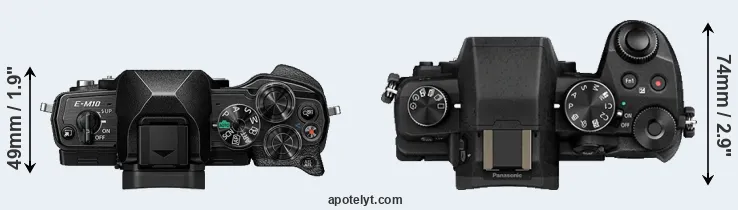 Compare E-M10 IV versus G80 top