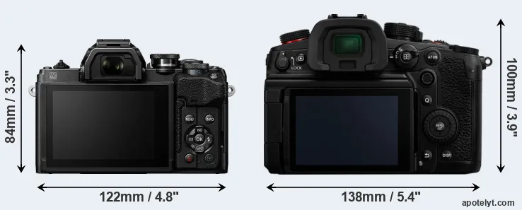 Comparison E-M10 IV or GH7 rear