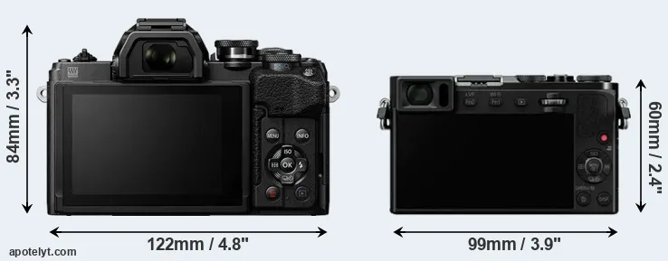 Comparison E-M10 IV or GM5 rear