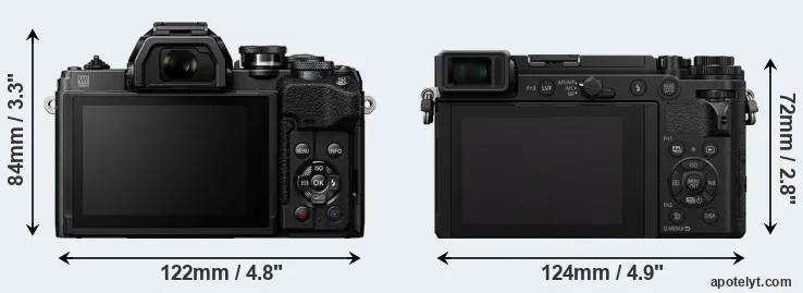 Comparison E-M10 IV or GX9 rear
