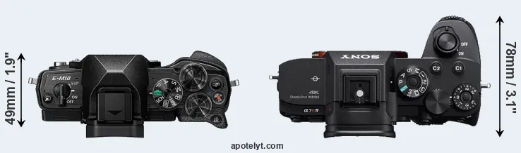Compare E-M10 IV versus A7R IVA top