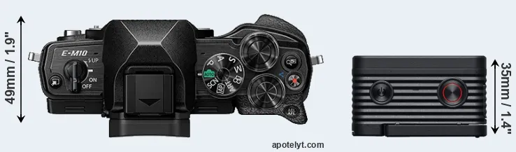 Compare E-M10 IV versus RX0 II top