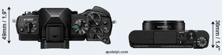 Compare E-M10 IV versus WX800 top