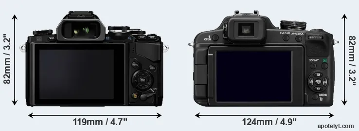 Comparison E-M10 or FZ100 rear