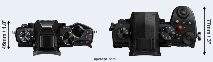 Compare E-M10 versus G97 top