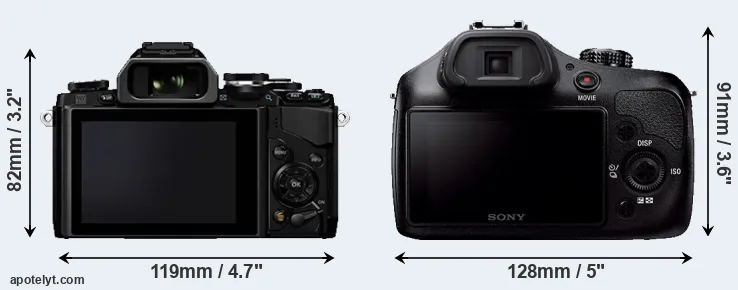 Comparison E-M10 or A3000 rear