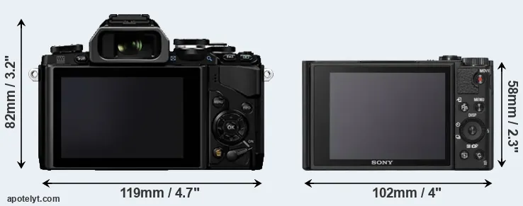 Comparison E-M10 or WX800 rear
