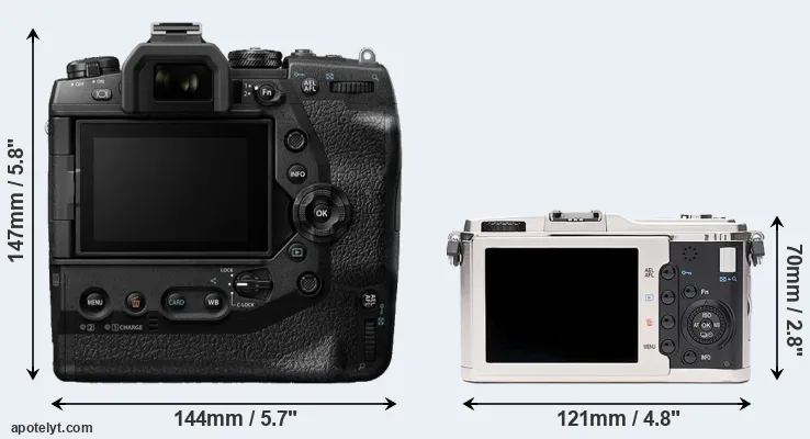 Comparison E-M1X or E-P1 rear