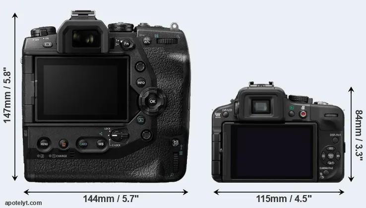Comparison E-M1X or G3 rear
