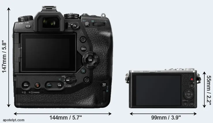 Comparison E-M1X or GM1 rear