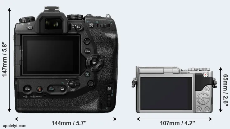 Comparison E-M1X or GX850 rear