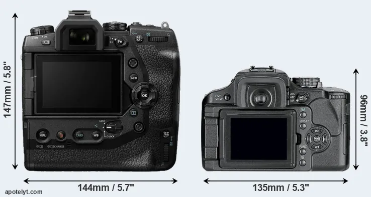 Comparison E-M1X or L10 rear