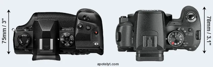 Compare E-M1X versus L10 top
