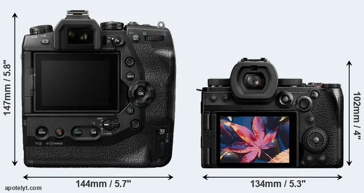 Comparison E-M1X or S5 II rear