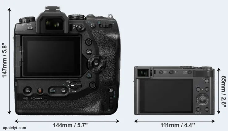 Comparison E-M1X or TZ200 rear