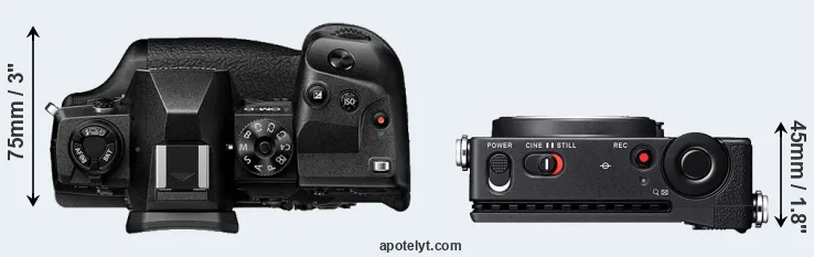 Compare E-M1X versus fp L top