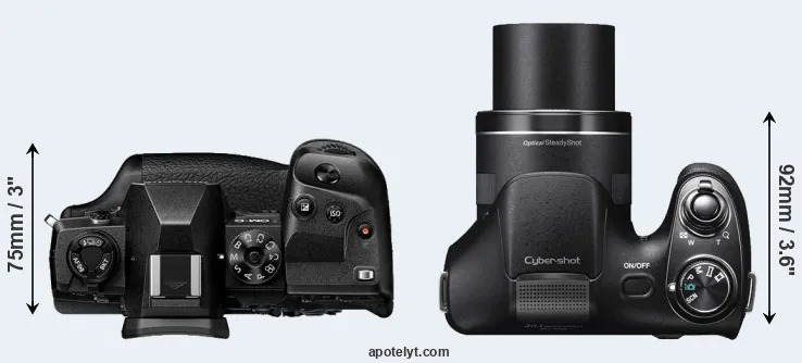 Compare E-M1X versus H300 top