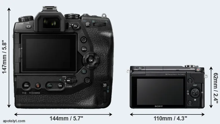 Comparison E-M1X or NEX-3N rear