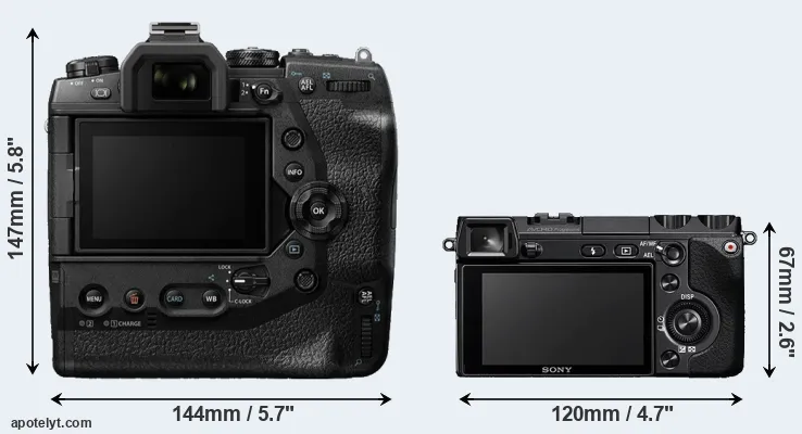 Comparison E-M1X or NEX-7 rear