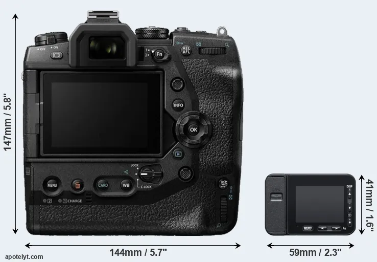 Comparison E-M1X or RX0 II rear