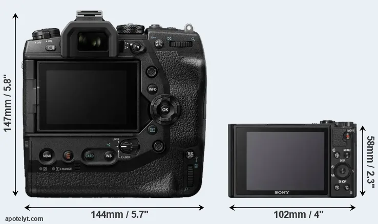 Comparison E-M1X or WX800 rear