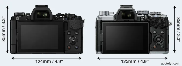 Comparison E-M5 II or E-M5 III rear