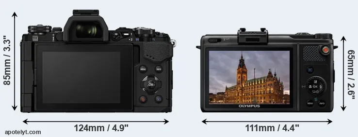 Comparison E-M5 II or XZ-1 rear