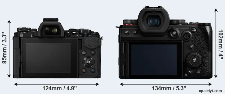 Comparison E-M5 II or G9 II rear