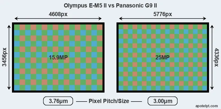 E-M5 II versus G9 II MP