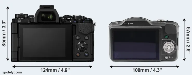Comparison E-M5 II or GF3 rear