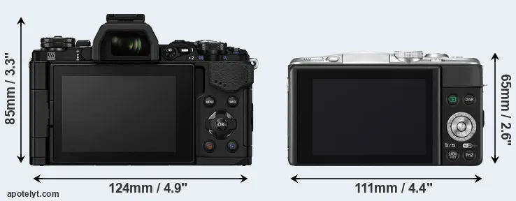 Comparison E-M5 II or GF6 rear
