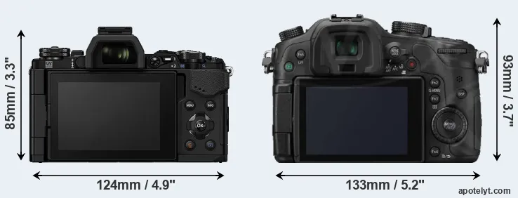 Comparison E-M5 II or GH3 rear