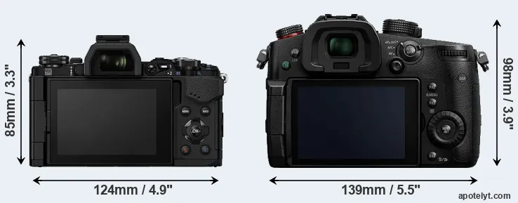 Comparison E-M5 II or GH5s rear