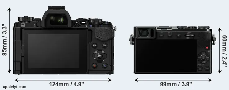 Comparison E-M5 II or GM5 rear