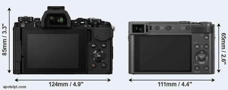 Comparison E-M5 II or TZ200 rear