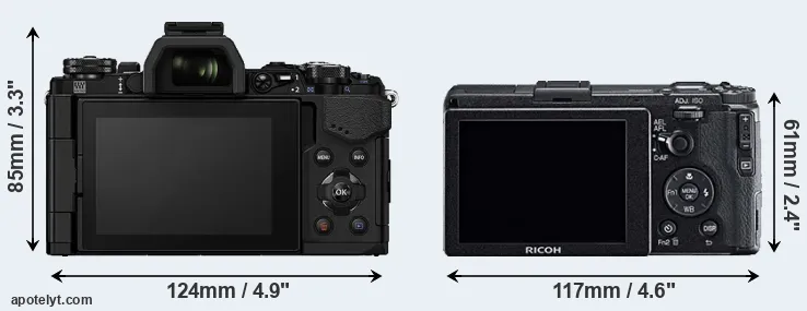 Comparison E-M5 II or GR rear