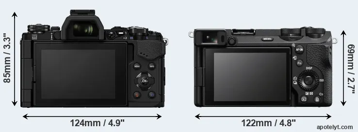 Comparison E-M5 II or A6700 rear
