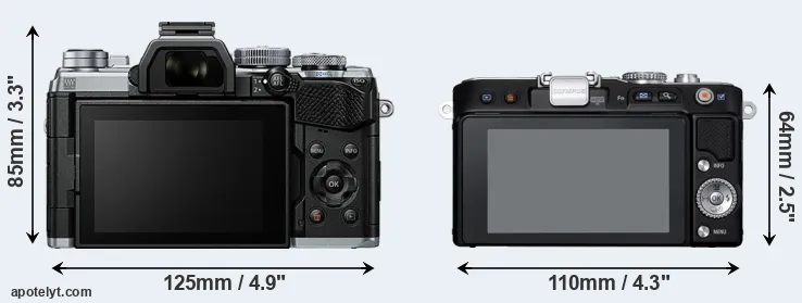 Comparison E-M5 III or E-PL3 rear