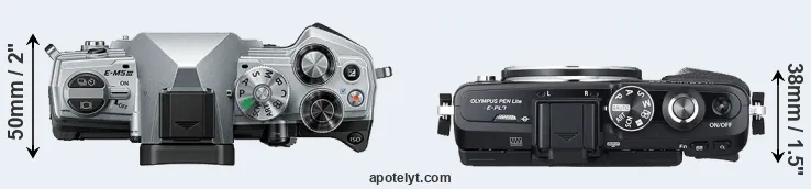 Compare E-M5 III versus E-PL7 top
