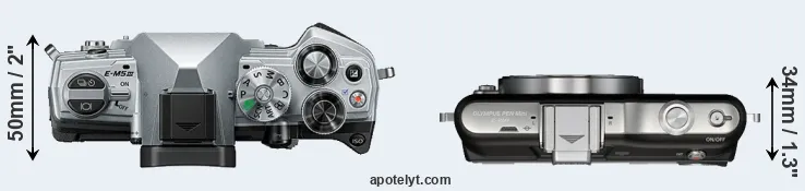 Compare E-M5 III versus E-PM1 top
