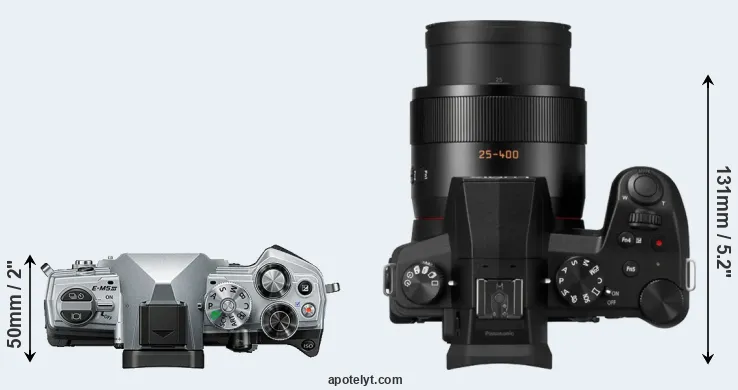 Compare E-M5 III versus FZ1000 II top