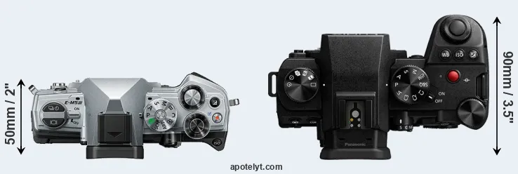 Compare E-M5 III versus G9 II top