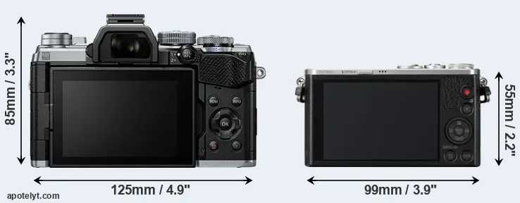 Comparison E-M5 III or GM1 rear