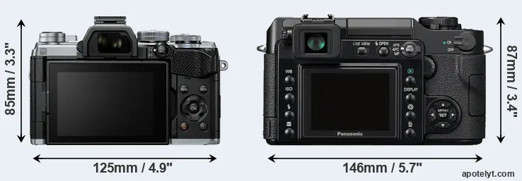 Comparison E-M5 III or L1 rear