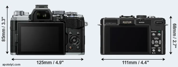 Comparison E-M5 III or LX7 rear