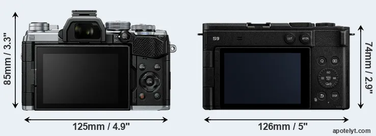Comparison E-M5 III or S9 rear