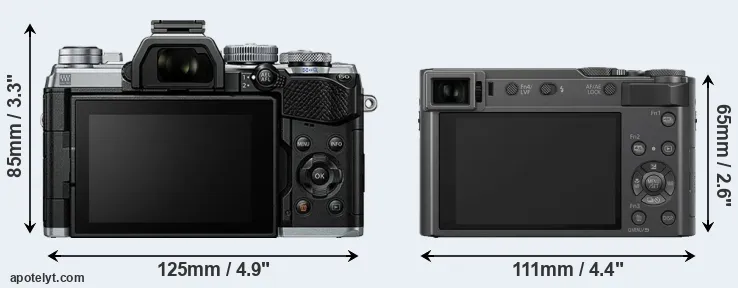 Comparison E-M5 III or ZS200 rear