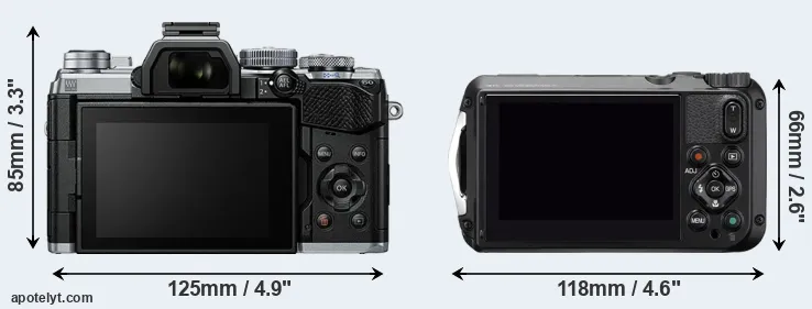 Comparison E-M5 III or WG-6 rear